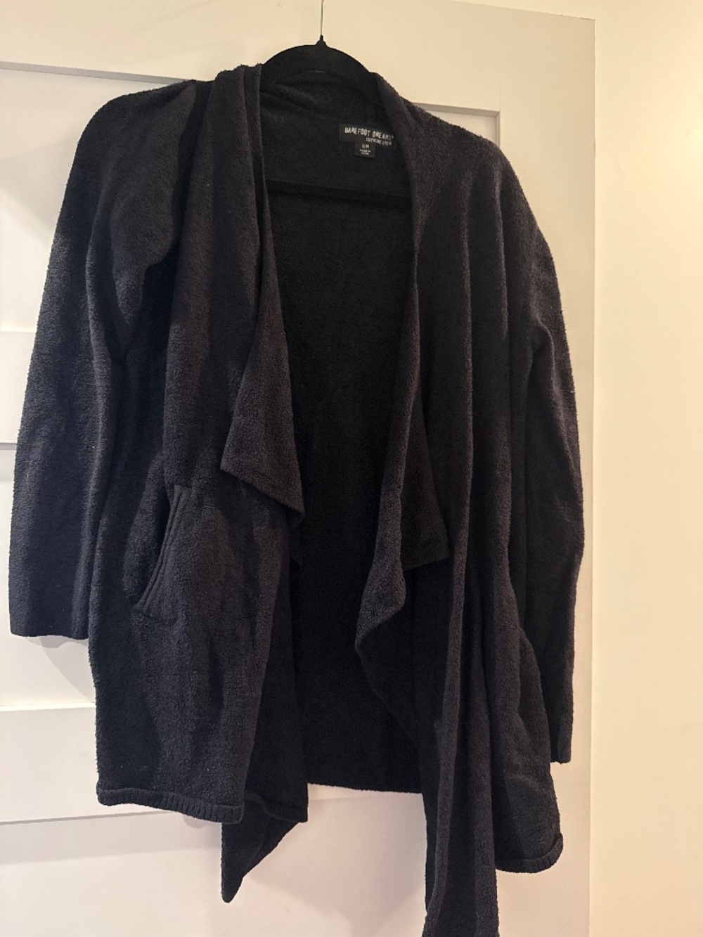Barefoot Dreams Cozy Flowy Sweater Black Medium